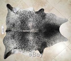 New Cowhide Rug Salt & Pepper Brazilian Leather Hair-on Exotic All Areas