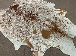 New Large Salt and Pepper speckled cowhide rug size 90x76 inches AU-1191
