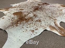 New Large Salt and Pepper speckled cowhide rug size 90x76 inches AU-1191
