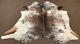 New salt and pepper Cowhide Rug Size 79x77 inched AU-957