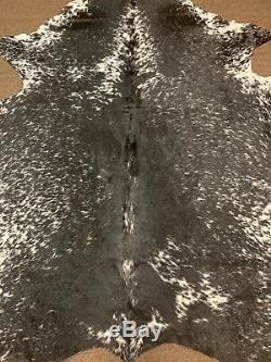 New salt and pepper cowhide rug size 83x70 inches AU-1055
