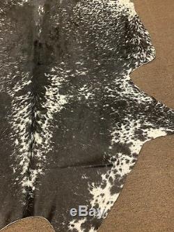 New salt and pepper cowhide rug size 83x70 inches AU-1055