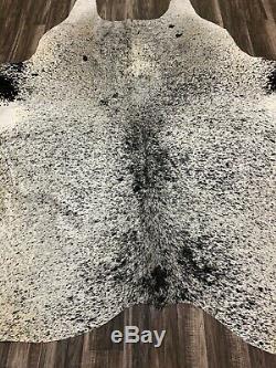 New salt and pepper cowhide rug size 88x80 inches AU-1220