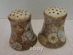 Nippon Salt and Pepper Bone China Porcelain Royal Satsuma 1920-30's