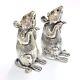Novelty Victorian Style Mice Mouse Salt and Pepper Shakers 925 Sterling Silver
