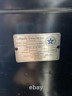 O'Keefe & Merritt Vintage Gas Stove oven & broiler Salt Pepper PICK UP ONLY