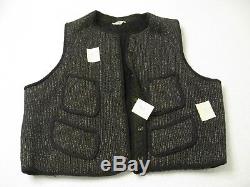 Original Vintage Rare 42 Browns Beach Jacket Vest Salt & Pepper Mens
