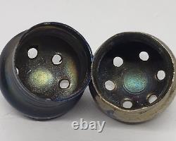 PAIR Vintage Hand Blown MURANO Venetian Studio Art Glass Salt & Pepper SHAKERS