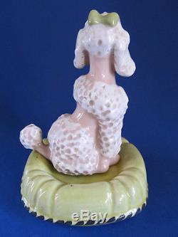 POODLE'SUZETTE' ON HER PILLOW Salt and Pepper Shakers CERAMIC ARTS STUDIO