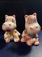 PY Inspired Japan Anthropomorphic Hippo Salt And Pepper. Rare Vintage HTF