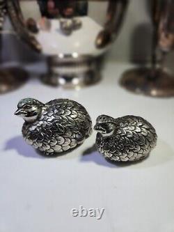Pair Of Gucci Quail Salt and Pepper Shakers
