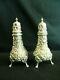 Pair, S. Kirk & Son Sterling Silver Repousse Salt & Pepper Shakers #9