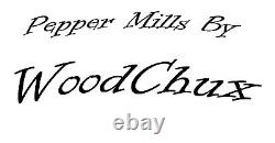 Pepper Mill Grinder Peppermill & Shaker Colorgrain Wood Handmade 837