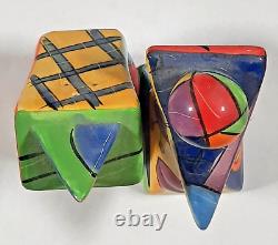 Picasso Salt & Pepper Shaker Set Ceramic Excellent Condition USED SET