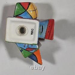 Picasso Salt & Pepper Shaker Set Ceramic Excellent Condition USED SET