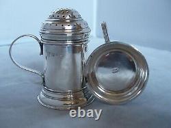 Pr Asprey Kitchen Salt & Pepper Shakers Sterling Silver London 1937