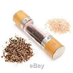 Premium Salt and Pepper Grinder 2 in 1 Salt and Pepper Mill by Decodyne