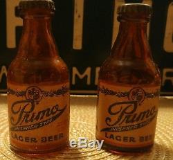 Primo Beer salt and pepper shakers vintage original