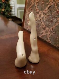 RARE! 1940's Vintage Dorothy Kindell Sexy Risque Lady Legs Salt & Pepper Shakers