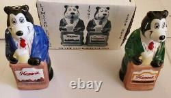 RARE! 2002 Hamm's Beer Bears Super Heros Salt and Pepper Set with Original Box