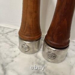 RARE 21 Club Restaurant NYC Salt & Pepper Grinder / Mill Shaker Sterling Silver