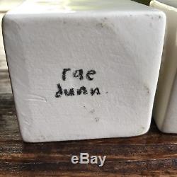 Rae Dunn EXTREMELY RARE handmade And SIGNED By Rae Vintage Salt And Pepper