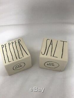 Rae Dunn Handmade & signed Salt & Pepper Cellars