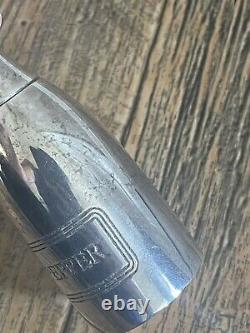 Ralph Lauren Silver Plated Champagne Bottle Top Hat Salt & Pepper Shaker Set