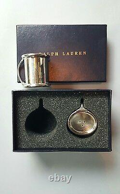 Ralph Lauren Wentworth Salt and Pepper Shaker (Silver Plated Brass) NWB
