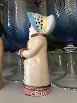 Rare Antique Russian Porcelain Figurine Salt & Pepper Shakers