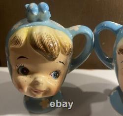 Rare HTF Pair Lefton little Miss Cutie salt And Pepper