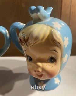 Rare HTF Pair Lefton little Miss Cutie salt And Pepper