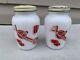 Rare Vintage Fire King Kitchen Aid Salt And Pepper Shakers All Original Htf