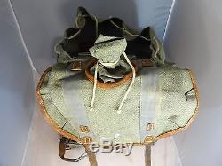 Rare! Vintage Swiss Army Salt & Pepper Rucksack/Backpack w Riffle Holder