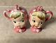 Rare vintage 1950s Napco miss cutie pie with freckles salt and pepper shakers