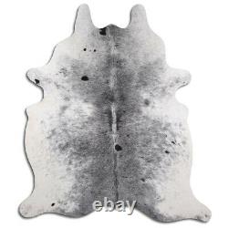 Real Cowhide Rug Salt & Pepper Size 6 by 7 ft, Top Quality, Large Size