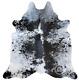 Real Cowhide Rug Salt and Pepper Size 6 x 7-8