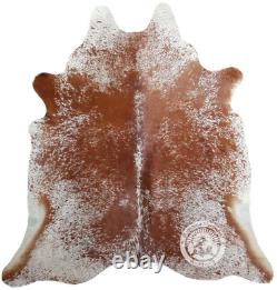Real Cowhide Rug Salt and Pepper Size 6X6-7