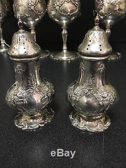 Reed And Barton Francis I Sterling Salt And Pepper Shakers