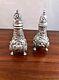 S. KIRK & SON STERLING SILVER REPOUSSE SALT & PEPPER SHAKERS With LION FEET #19