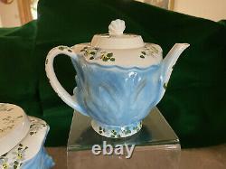 S21 Vintage Lefton Miss Priss Cat Cookie Jar Teapot Creamer Sugar Salt Pepper VG