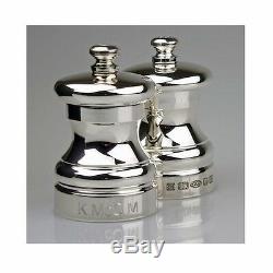 SOLID SILVER PEPPER GRINDER / PEPPER MILL (2.5 inches)