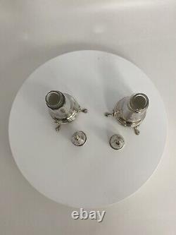 STERLING SILVER SALT and PEPPER SHAKERS