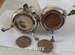 STERLING SILVER SALT and PEPPER SHAKERS