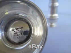 Sterling Silver Tiffany Salt Pepper Shakers No Monograms