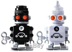 SUCK UK Salt and Pepper Robot Shakers Salt Shakers