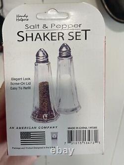 Salt And Pepper Shaker Elegant Look Screw On Lid Set Of 30 For Events/restaraunt