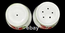 Salt & Pepper Set Poinsettia Watercolor Block Bernarda Portugal Discontinued