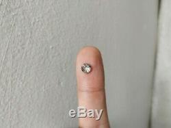 Salt and Pepper 0.81 cts Natural Loose Diamonds Vintage Round Shape Ston VIDEO