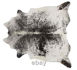 Salt and Pepper Black Brazilian Cowhide Rug Cow Hide Area Rugs